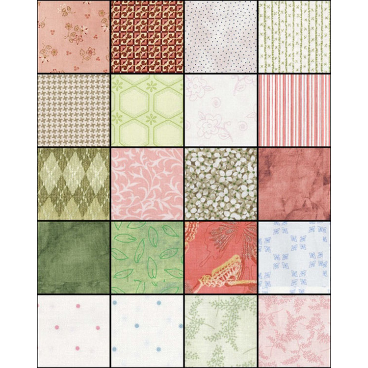 100% Cotton Quilt Fabric Day Dreams Assortment - 20 Fat Quarter Bundle