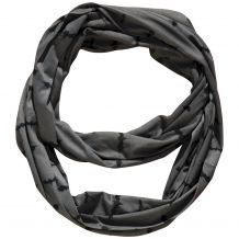 Halloween Bat Print Jersey Knit Infinity Scarf Embroidery Blanks - GRAY - CLOSEOUT