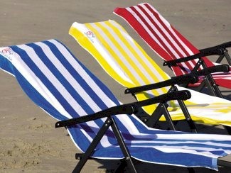 Jacquard Striped Cabana Beach Towel Embroidery Blanks