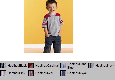 Rabbit Skins Toddler Football T-Shirt Embroidery Blanks