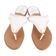 The Coral Palms® EasyStitch Celia T-Strap Sandal - WHITE - CLOSEOUT