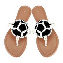 The Coral Palms® Gameday EasyStitch Medallion Sandals - SOCCER - CLOSEOUT