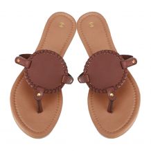 The Coral Palms® EasyStitch Medallion Sandals - BROWN - CLOSEOUT