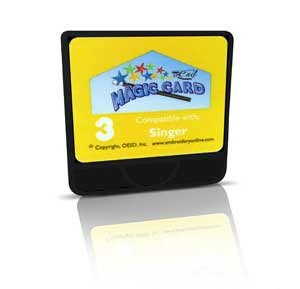 Magic Box Blank Rewritable Memory Card - Singer Format MCARD-S