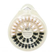 Quilters Select - Select Para Cotton Poly 80wt Thread Class 15 Black & White 40 Bobbin Ring