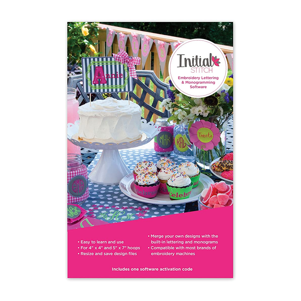Brother Initial Stitch Embroidery Lettering & Monogramming Software