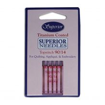 Superior Threads Titanium Coated Topstitch Needles Size 90/14 - 5 Needle Pack