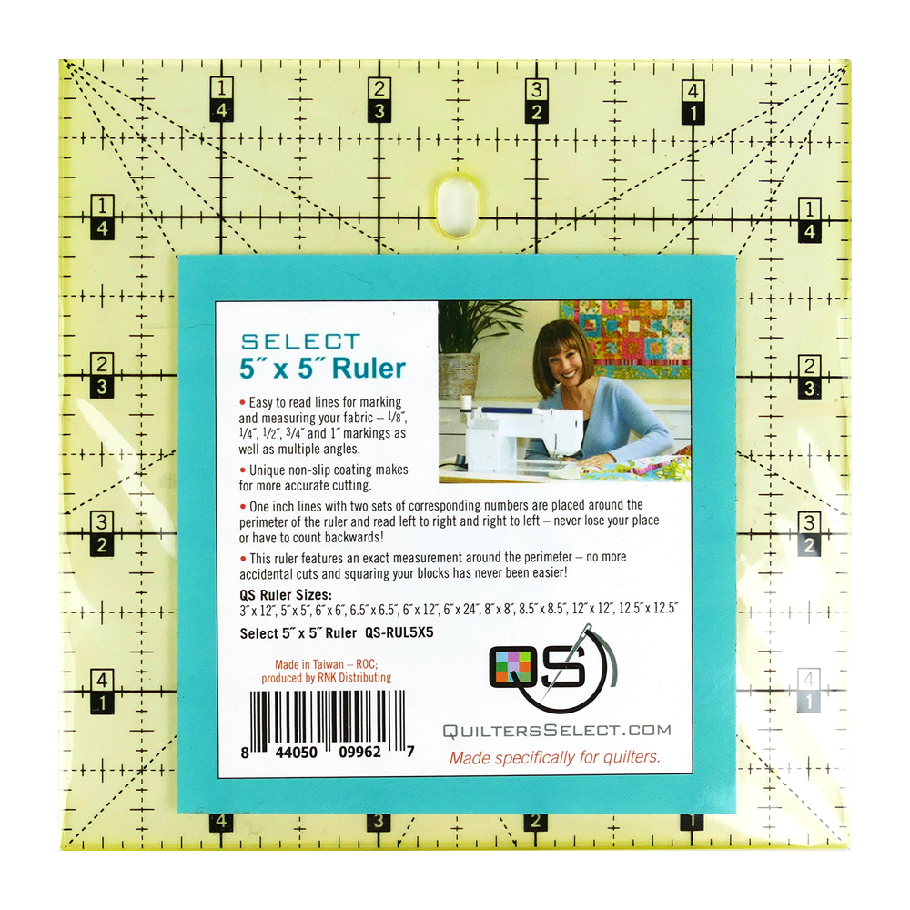 Quilters Select 5" x 5" Non-Slip Ruler