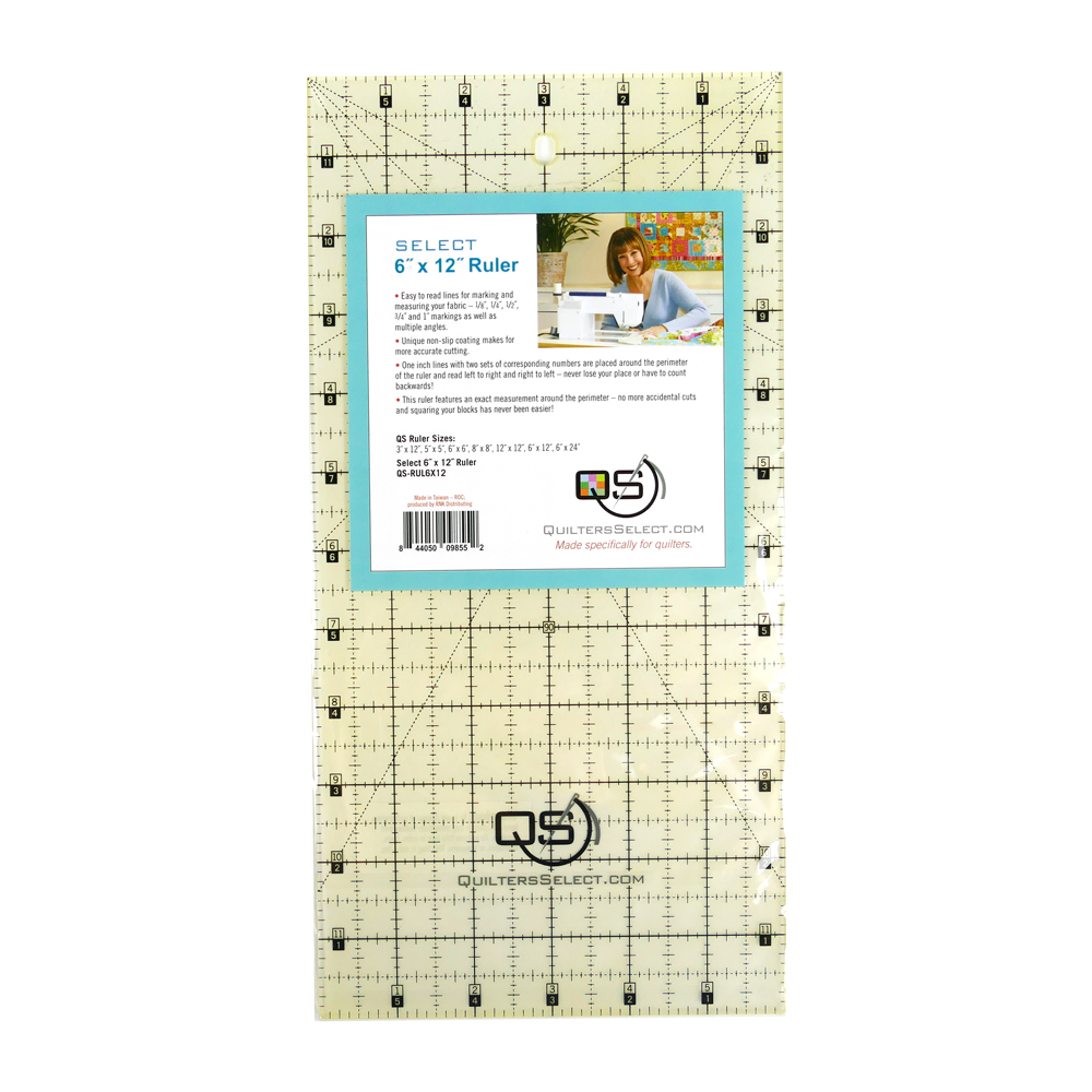 Quilters Select 6" x 12" Non-Slip Ruler