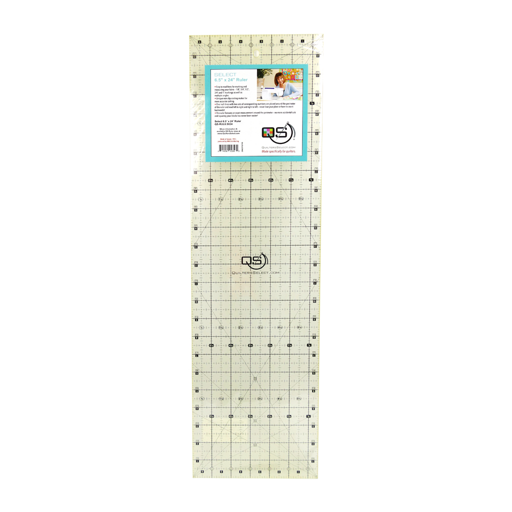 Quilters Select 6.5" x 24" Non-Slip Ruler