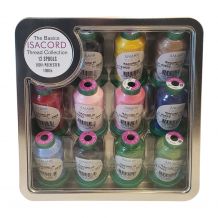 Isacord Basics Gift Tin - Includes 12 Assorted Spools