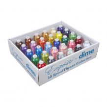 30 Most Popular Colors Exquisite by DIME Designs in Machine Embroidery 5000 Meter Spools Thread Kit