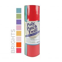 Poly Patch Twill by DIME Designs in Machine Embroidery 8-Color Assortment - Brights Colors