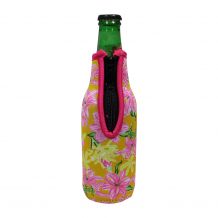 The Coral Palms� 12oz Long Neck Zipper Neoprene Bottle Coolie - Stargaze Soleil Collection - CLOSEOUT
