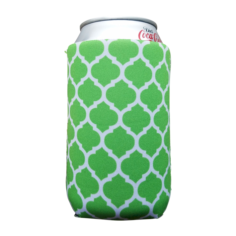 The Coral Palms® 12oz Neoprene Can Coolie - QUATREFOIL - CLOSEOUT