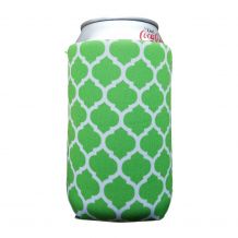 The Coral Palms® 12oz Neoprene Can Coolie - QUATREFOIL - CLOSEOUT