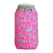 The Coral Palms® 12oz Neoprene Can Coolie  - RADIANT ROSES - CLOSEOUT