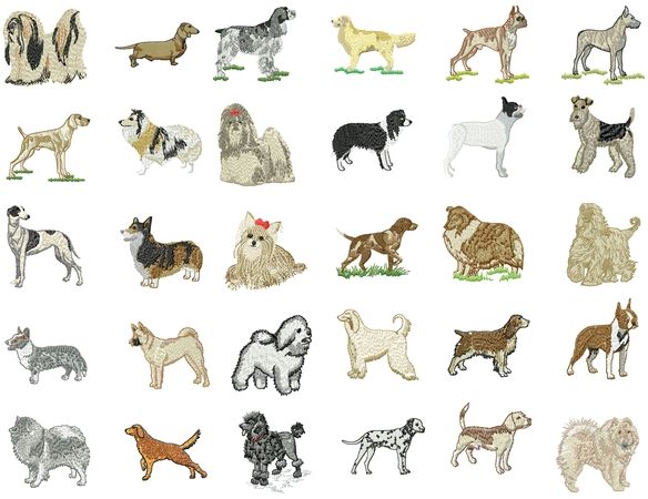 Dogs 2 by Gunold Embroidery Designs on CD 970268 NEW LOW PRICE