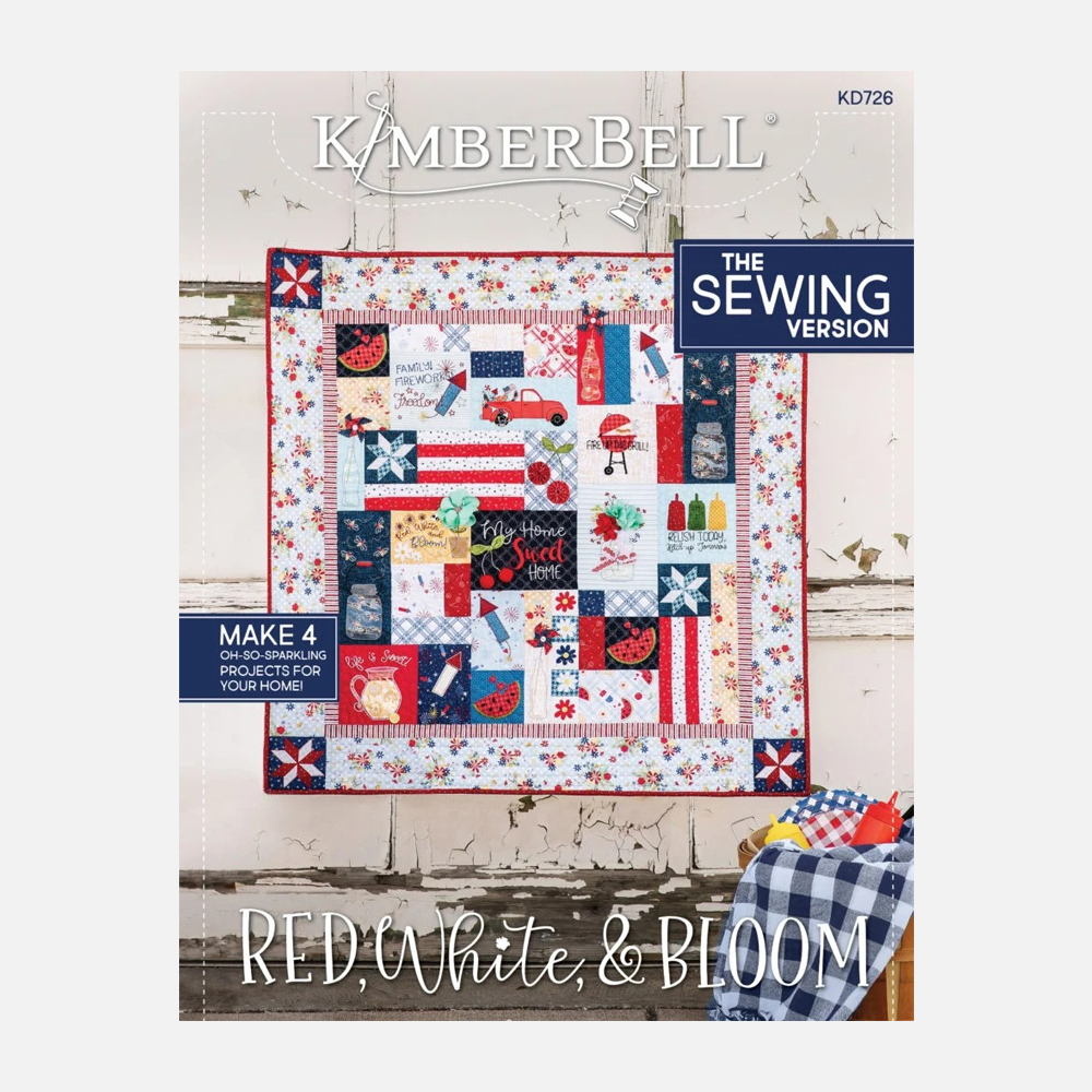 Red White and Bloom Sewing Designs by Kimberbell Designs KD726 - Book Only - CLOSEOUT