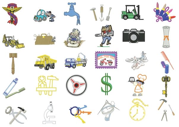 Occupation Emblems by Gunold Embroidery Designs on CD 970275 NEW LOW PRICE