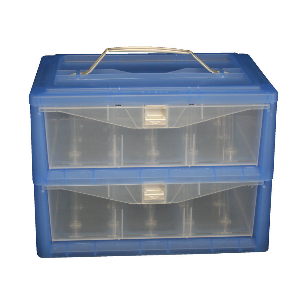 Isacord and Poly-X40 30 Spool Clear Stackable Thread Storage Box - Case of 6