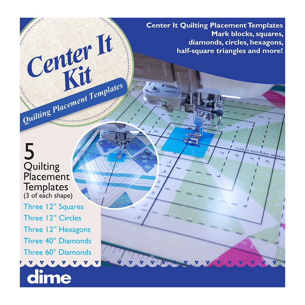 DIME Center It - Quilting Placement Templates