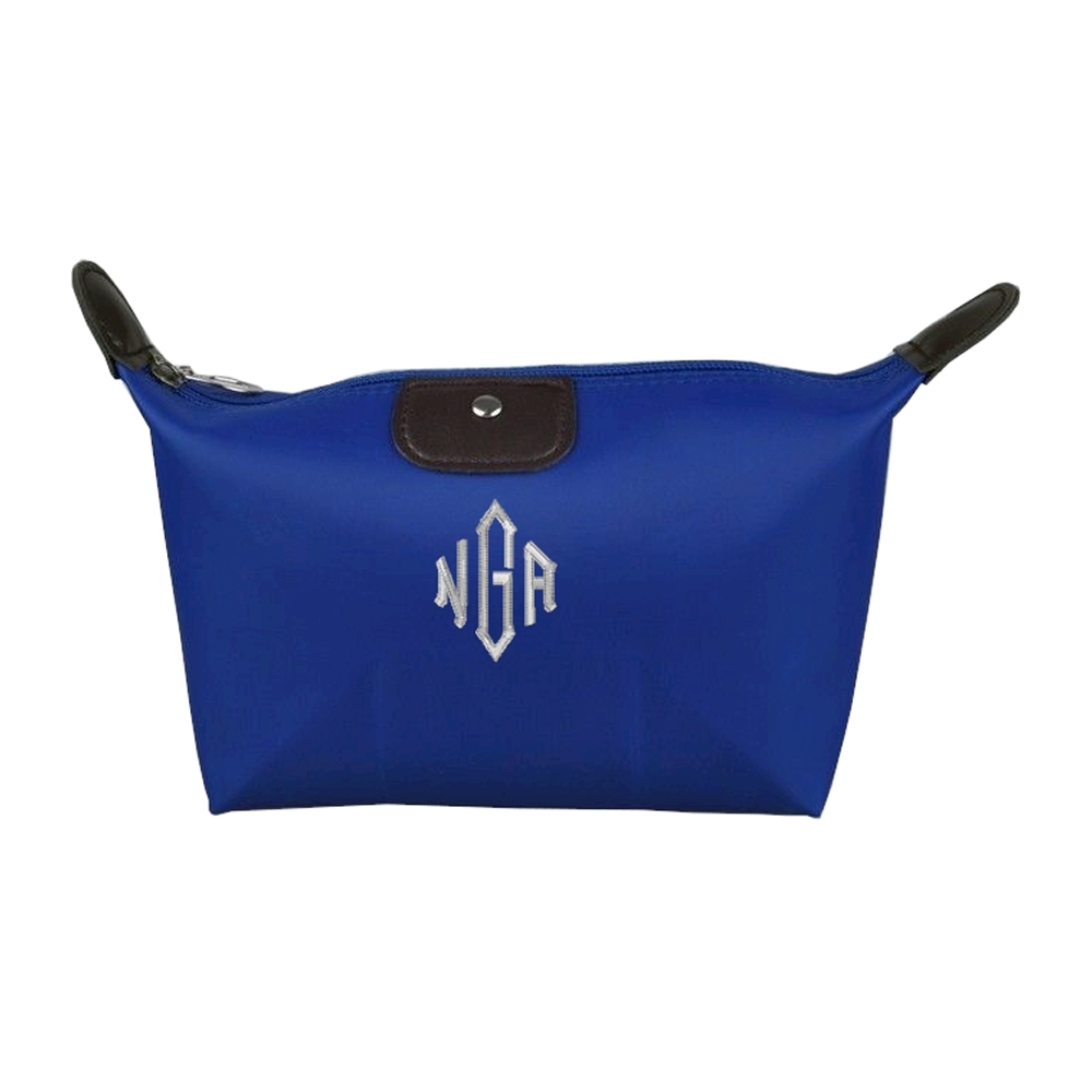 Microfiber Cosmetic Bag Embroidery Blanks - ROYAL BLUE