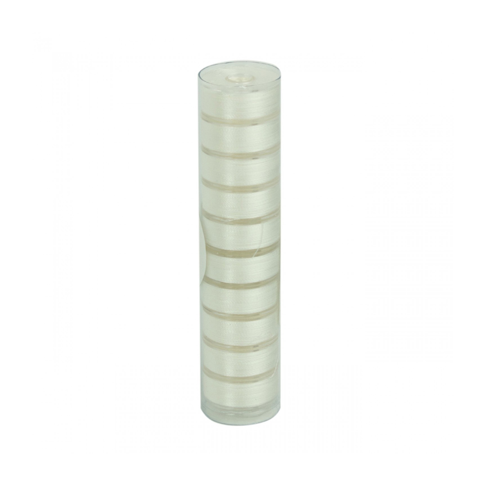 Fil-Tec Clear-Quilt Cotton Prewound Bobbins Tube of 10 Size L - Cream