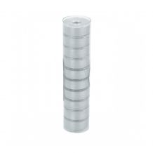 Fil-Tec Clear-Quilt Cotton Prewound Bobbins Tube of 10 Size L - Light Grey