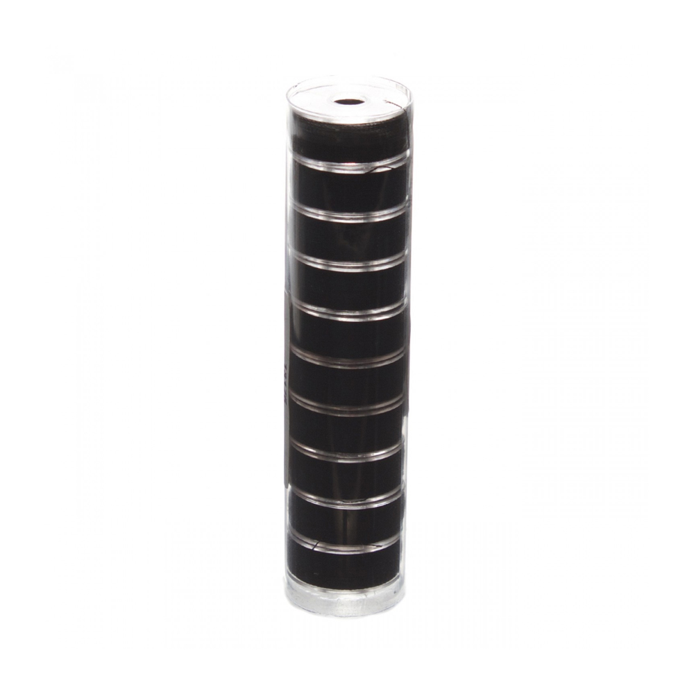 Fil-Tec Clear-Glide Size L Polyester Prewound Bobbins Tube of 10 - Black - CLOSEOUT