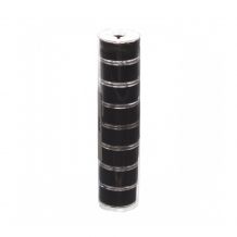 Fil-Tec Clear-Glide Polyester 15-Class Pre-Wound Bobbins Tube of 8 - Black