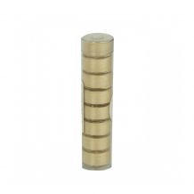 Fil-Tec Clear-Glide Polyester 15-Class Pre-Wound Bobbins Tube of 8 - Light Tan