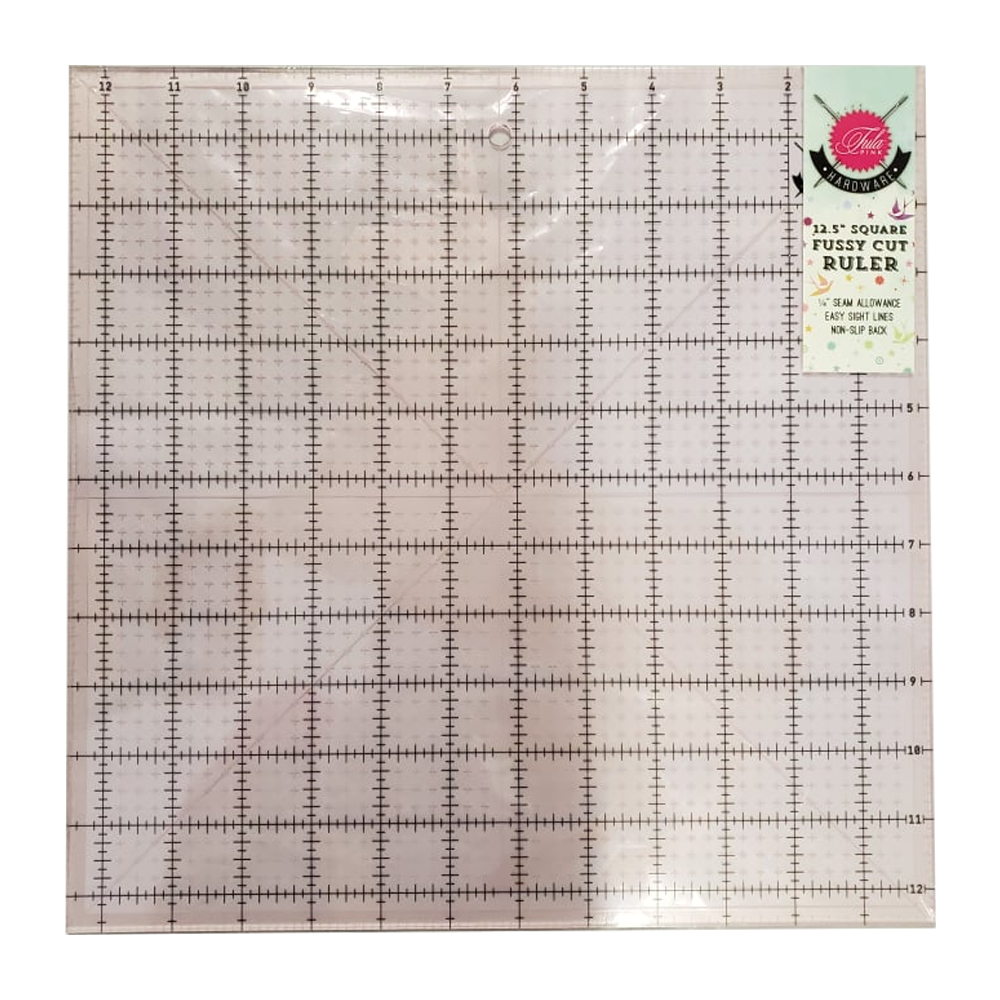Tula Pink Unicorn 12.5" x 12.5" Square Non-Slip Quilt  Ruler - CLOSEOUT