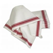 Red Retro Stripe Towel Set - Pack of 3 Towels