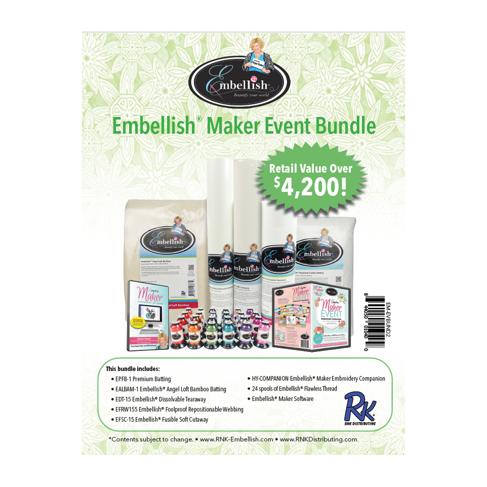 Embellish Maker Embroidery Software - Exclusive Maker Event Bundle