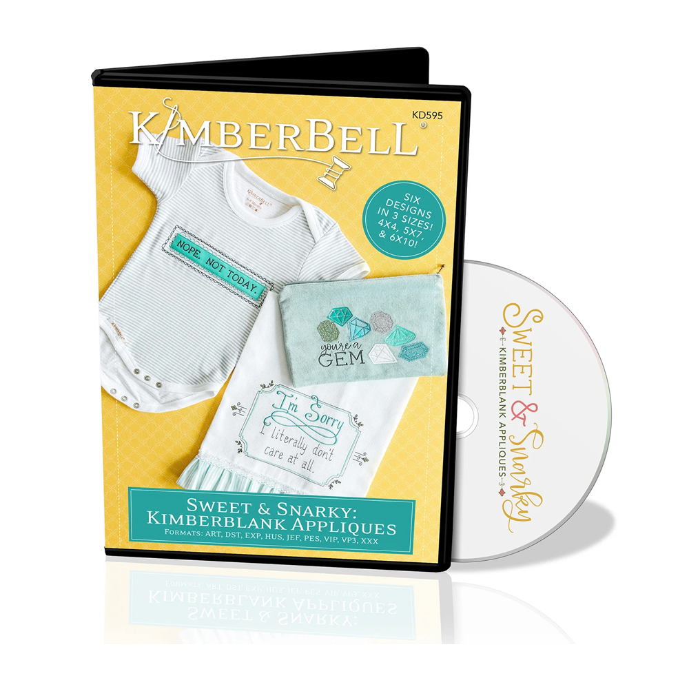 Sweet & Snarky: Kimberblank Appliques Embroidery Designs by Kimberbell Designs KD595 - CLOSEOUT