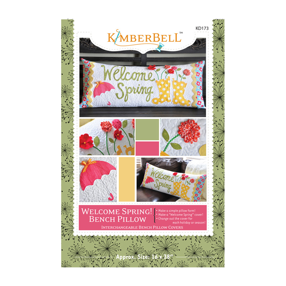 Welcome Spring! Bench Pillow Sewing Project Instructions by Kimberbell Designs KD173 - CLOSEOUT