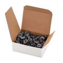 Fil-Tec Clear-Glide Black Pre-Wound Polyester Bobbins - Box of 80 Size 15/A 15 Class 13316