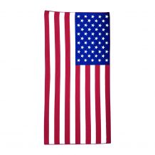 Old Glory USA Flag Print Hemmed Beach Towel - CLOSEOUT