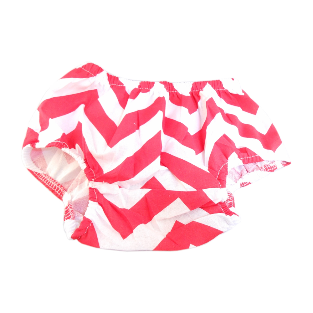 Big Print Chevron Diaper Cover - RED