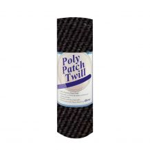 Poly Patch Twill Fabric - 13.5" x 36" Sheet - Black