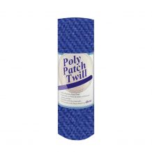 Poly Patch Twill Fabric - 13.5" x 36" Sheet - Royal Blue