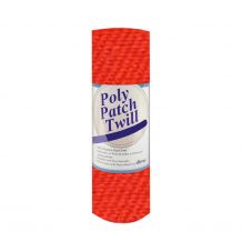 Poly Patch Twill Fabric - 13.5" x 36" Sheet - Orange