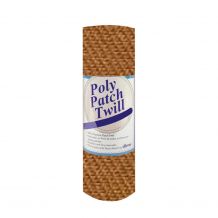Poly Patch Twill Fabric - 13.5" x 36" Sheet - Tan