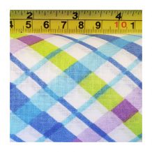 Printed Cotton Quilting Fabric - Bias Plaid Blue - Fat Quarter