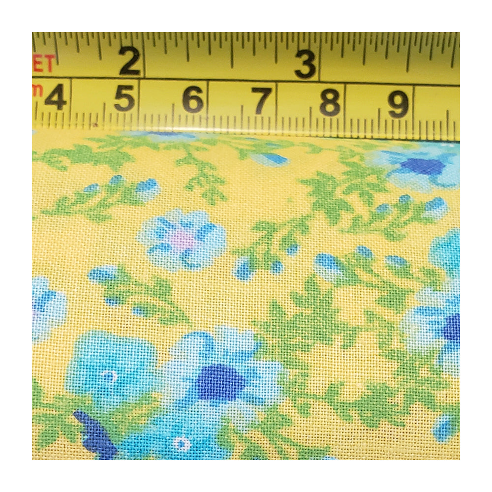Printed Cotton Quilting Fabric - Micheue Yellow - Fat Quarter