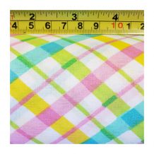 Printed Cotton Quilting Fabric - Bias Plaid Pastel - Fat Quarter