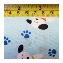 Printed Cotton Quilting Fabric - Doggy Paws Blue - Fat Quarter
