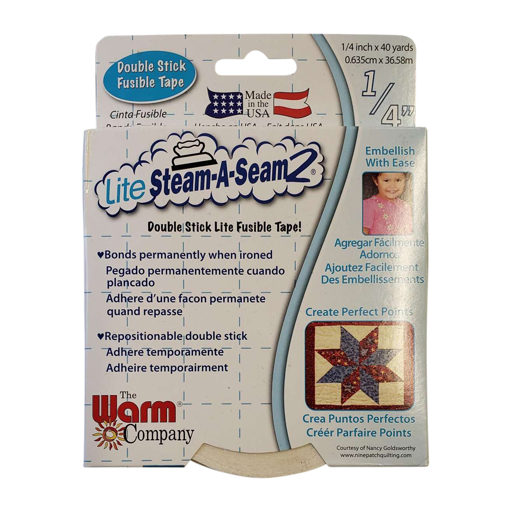 The Warm Company Lite Steam-A-Seam 2 Double Stick Fusible Web