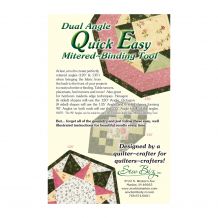 DUAL ANGLE Quick Easy Mitered BINDING Tool by Donelle McAdams - Sew Biz